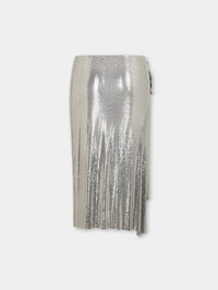 silver draped skirt in chainmail