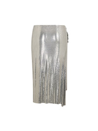 silver draped skirt in chainmail
