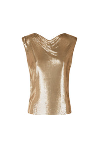 Metallic knit top - Gold