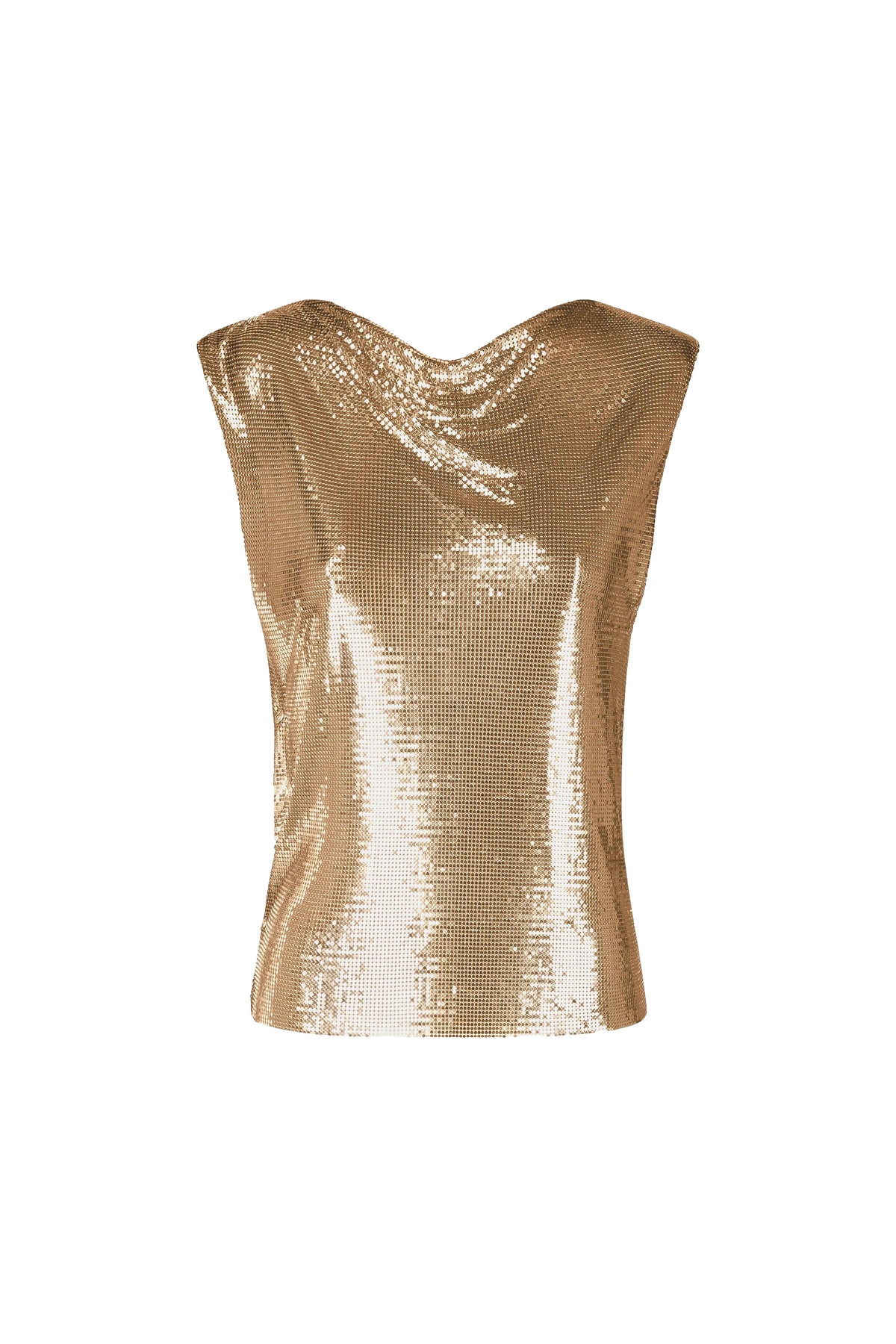 Metallic knit top - Gold