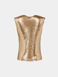 Gold chainmail Top