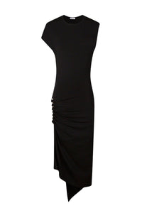 Robe longue asymétrique - Black