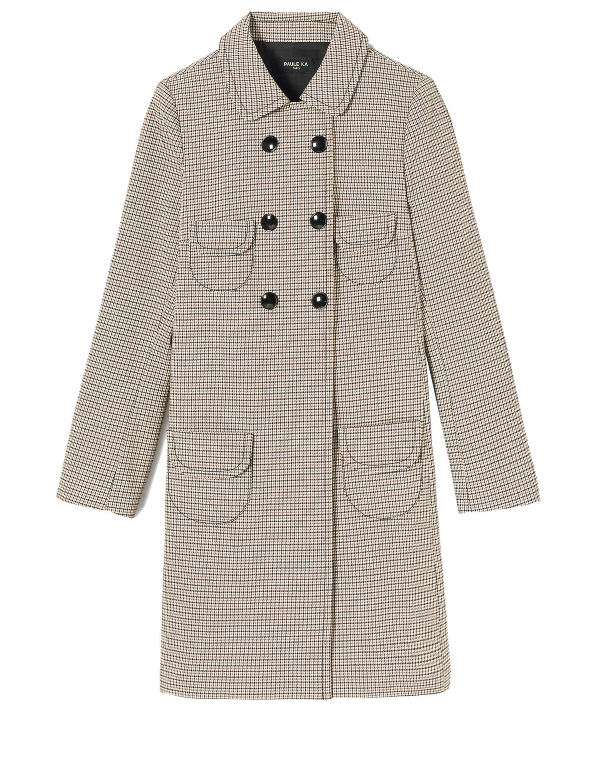 NOIR / CAMEL MANTEAU