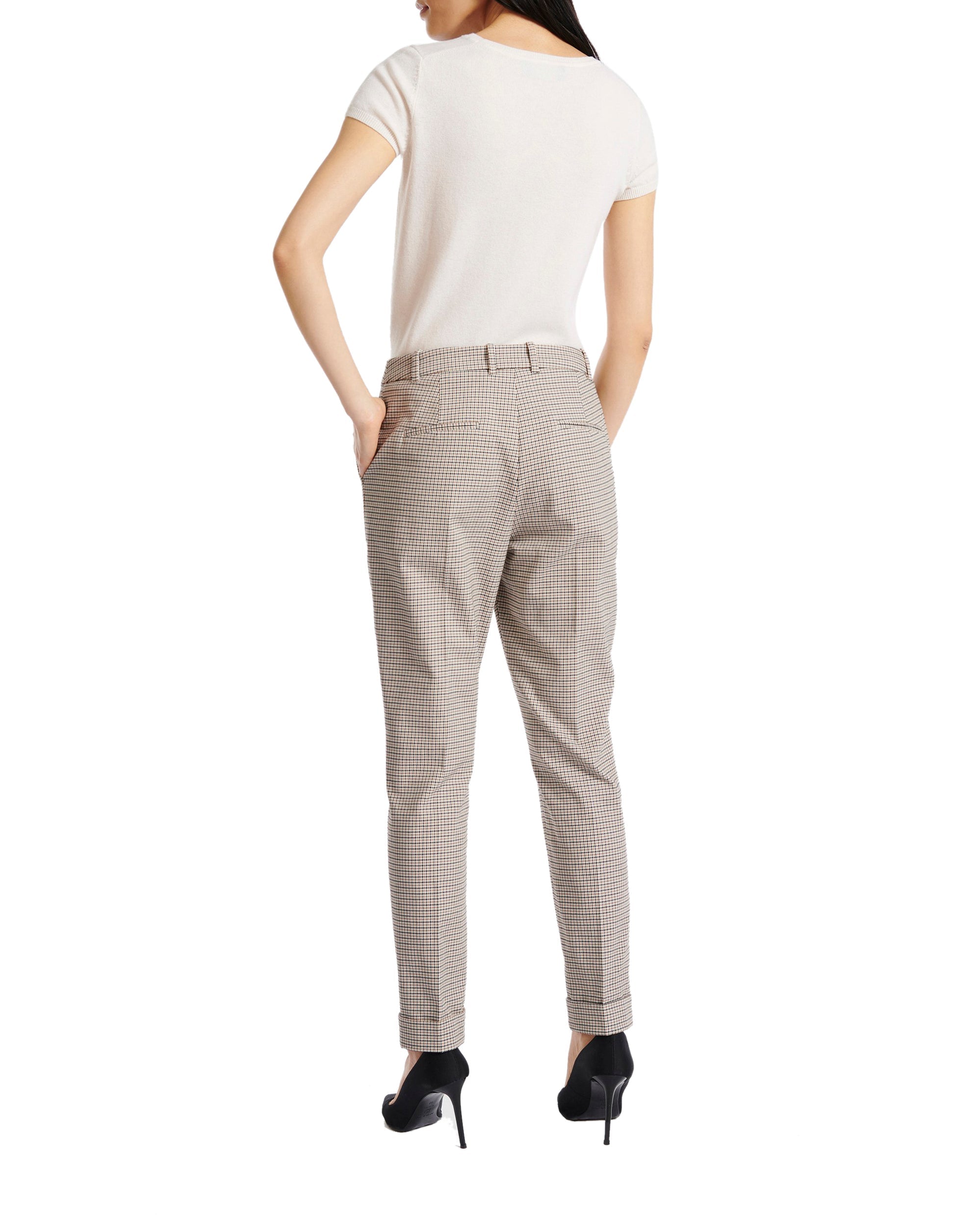 NOIR / CAMEL PANTALON