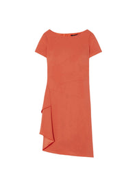 Mid-length dress with an asymmetrical hem - Pasteque