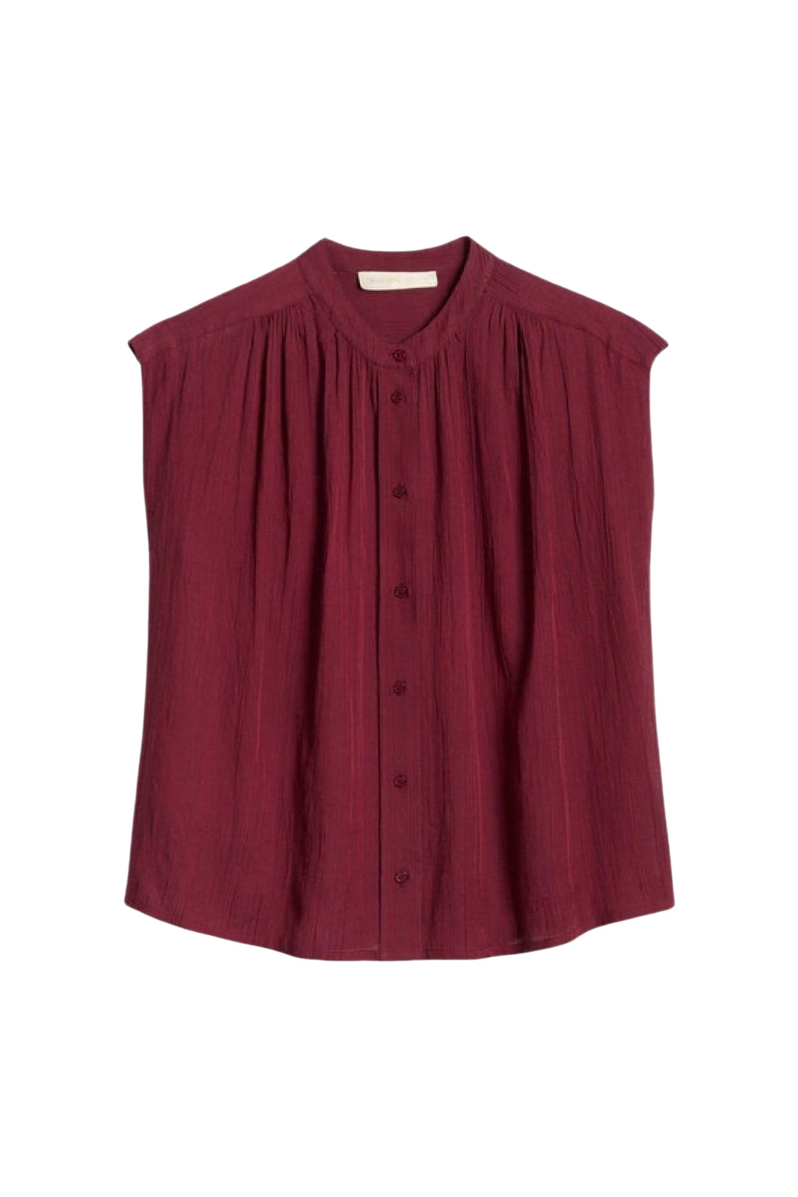 RECO : 70 // Blouse Clio en coton - Bordeaux