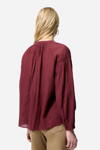 Blouse Nipoa en coton - Bordeaux