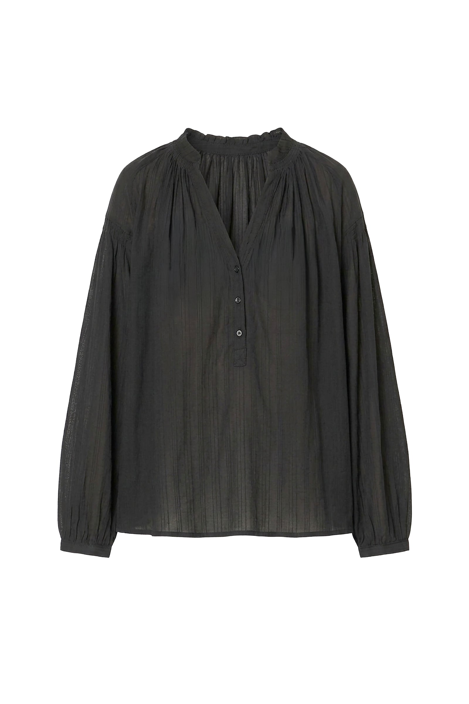 Blouse à col rond Nipoa - Noir