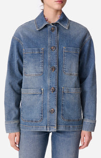 Veste Neli en denim - Bleu Gris