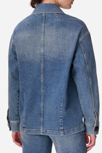 Veste Neli en denim - Bleu Gris