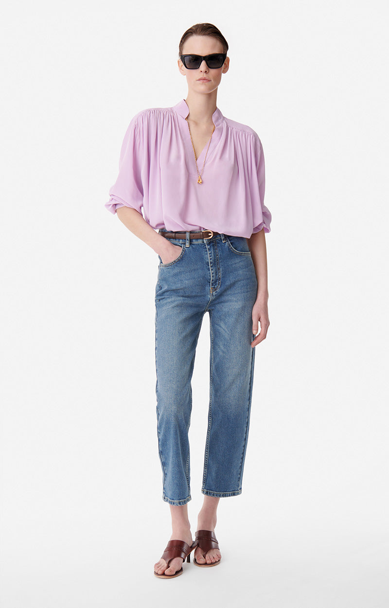 38 QTY NEW // BLEU GRIS / Jean Cropped Og - BLEU GRIS
