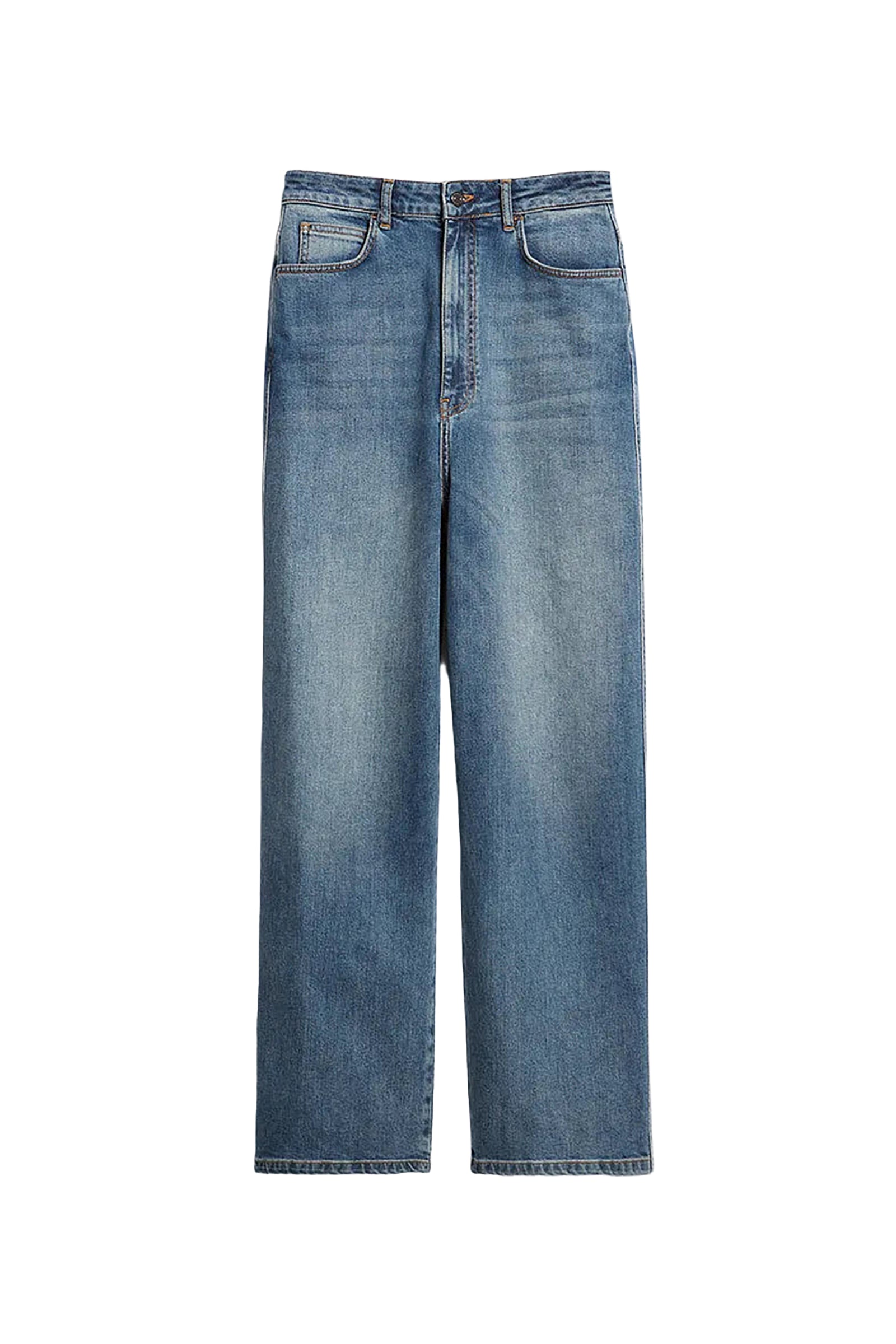 Pantalon Dom en denim - Bleu Gris