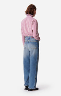 Pantalon Dom en denim - Bleu Gris