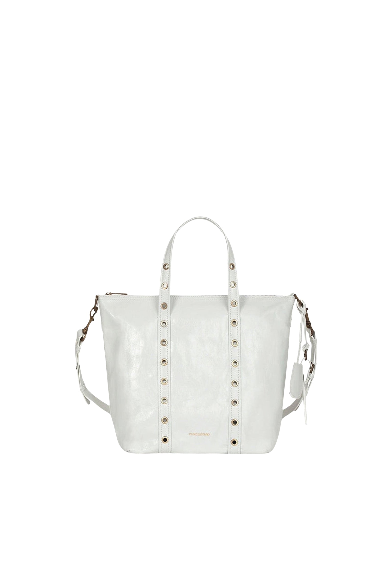 Small Zippy leather bag - White