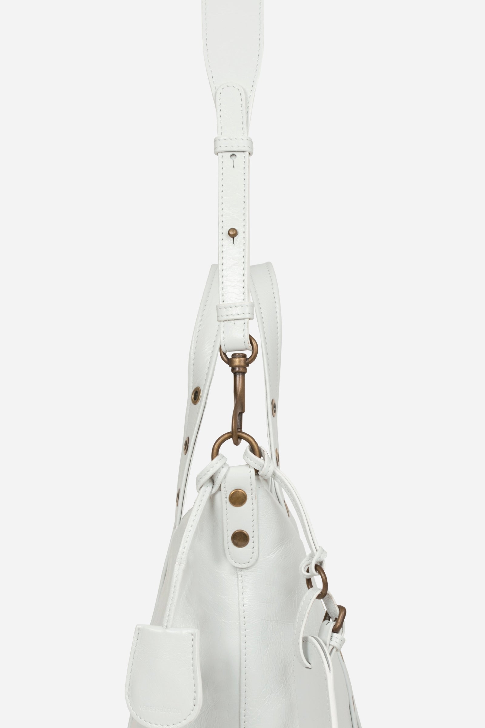 Small Zippy leather bag - White