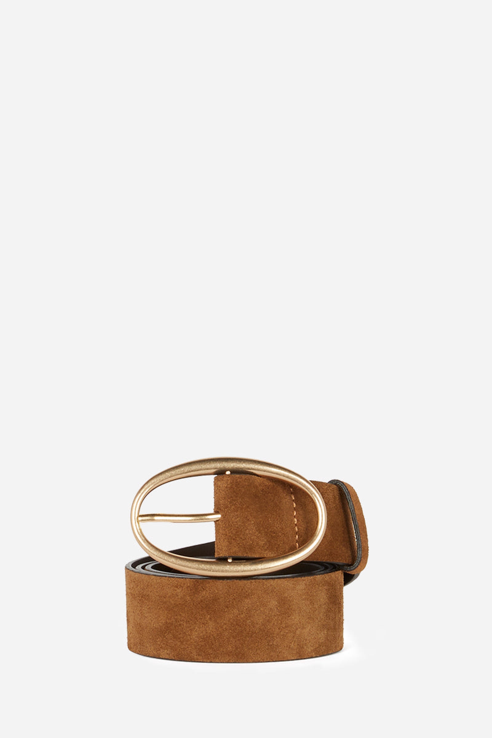 Iris 35mm leather belt - Chocolate