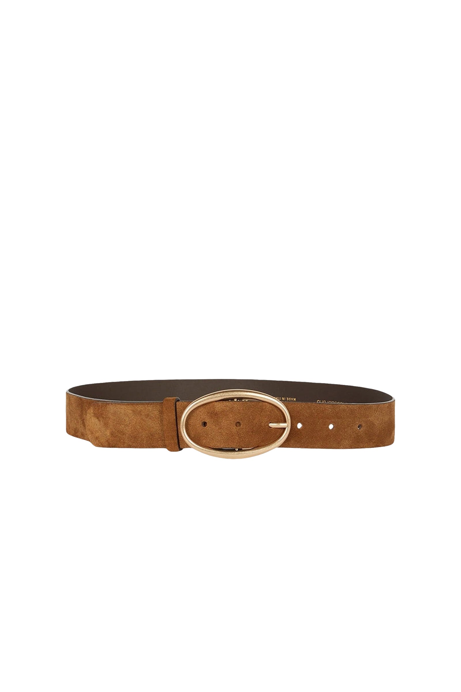 Iris 35mm leather belt - Chocolate