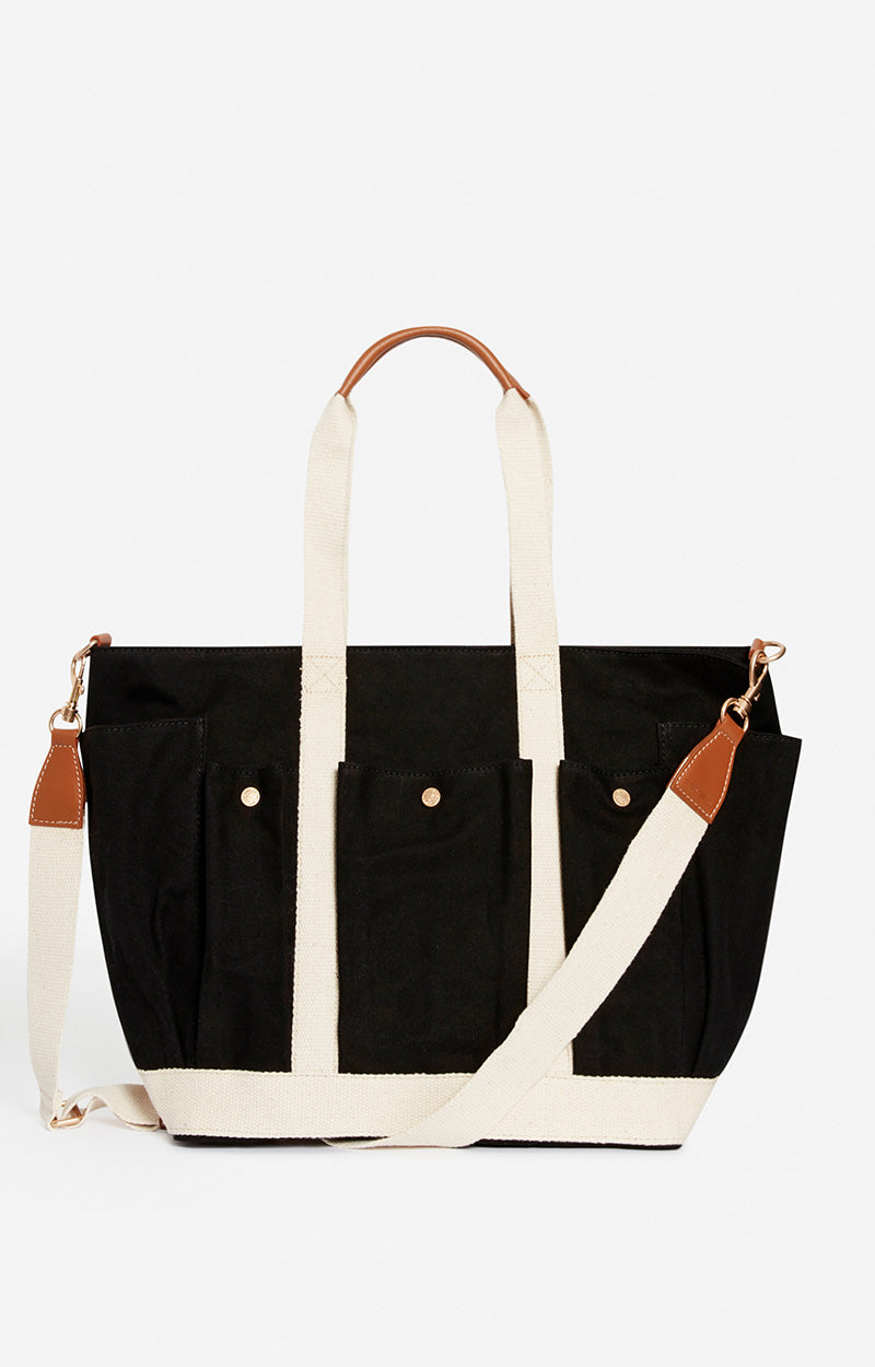 9 QTY NEW // NOIR / Cabas L Multipoches - NOIR