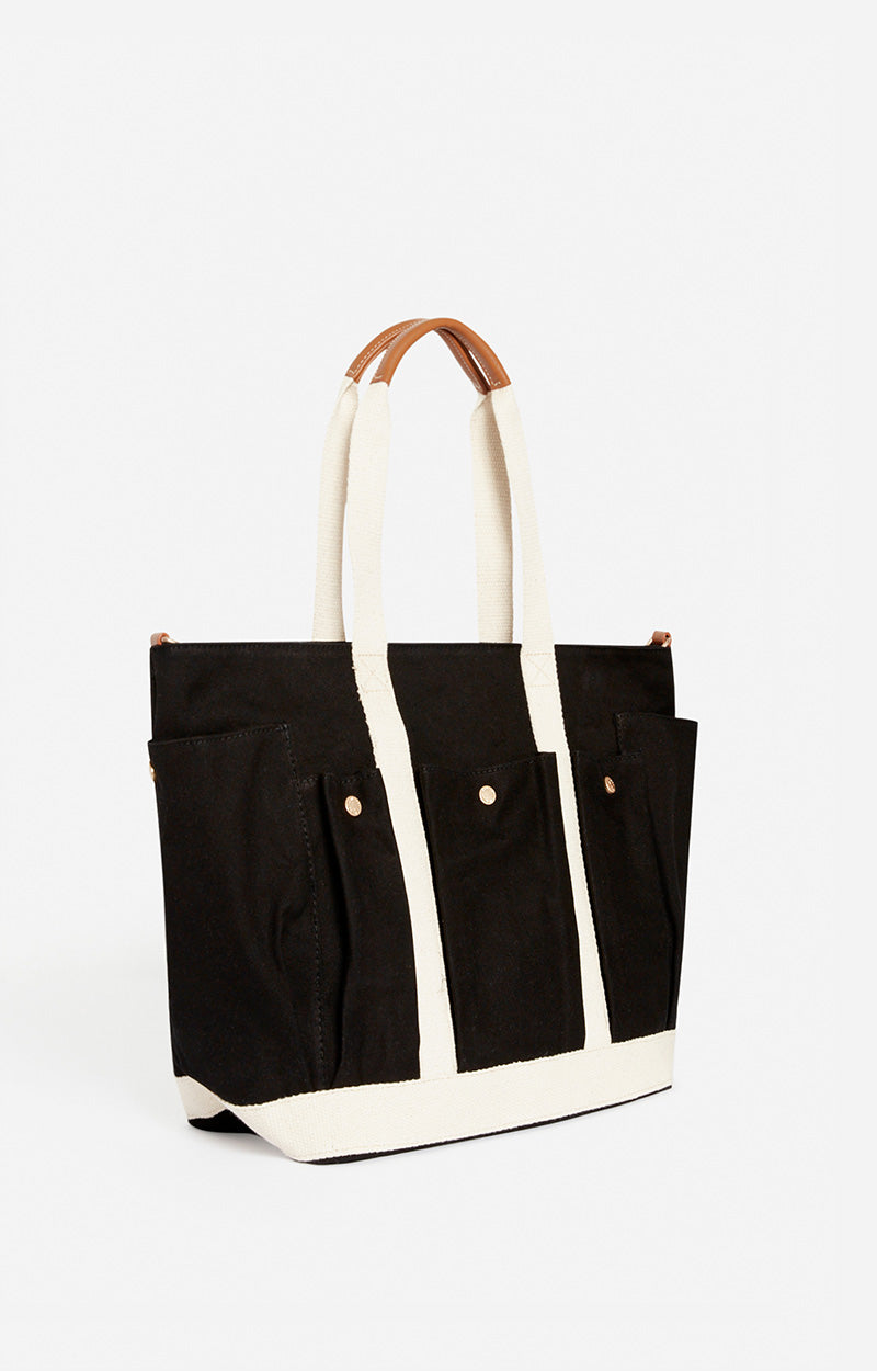 9 QTY NEW // NOIR / Cabas L Multipoches - NOIR
