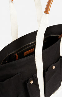 9 QTY NEW // NOIR / Cabas L Multipoches - NOIR