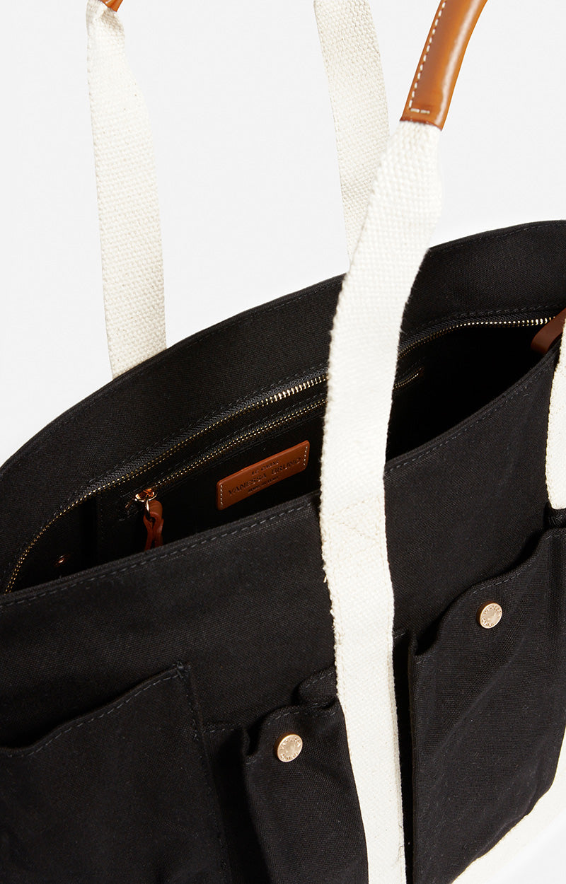 9 QTY NEW // NOIR / Cabas L Multipoches - NOIR