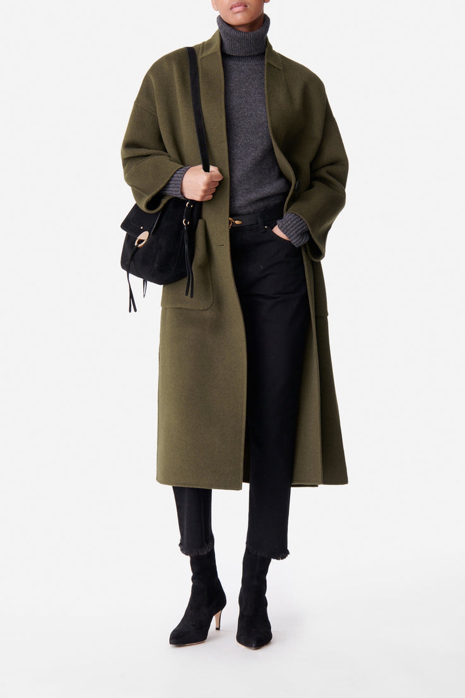 RECO : 290 // Manteau Bachir en laine - Militaire