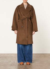 Manteau Cecil en laine - Militaire