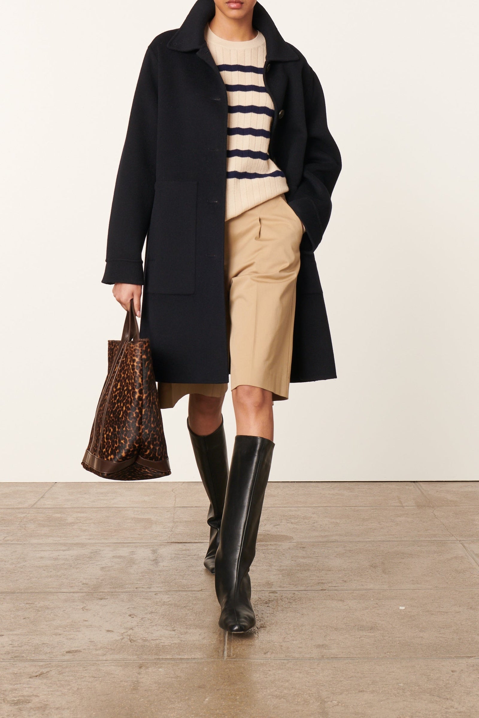 RECO : 210 // Manteau Devda en laine - Marine