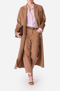 Manteau Frisbane en laine - Caramel