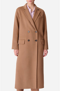 Manteau Frisbane en laine - Caramel