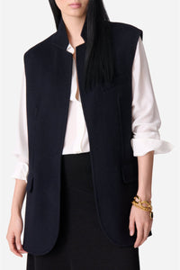 Veste sans manches Jud en laine - Marine