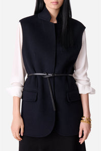 Veste sans manches Jud en laine - Marine