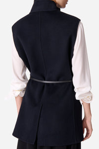 Veste sans manches Jud en laine - Marine