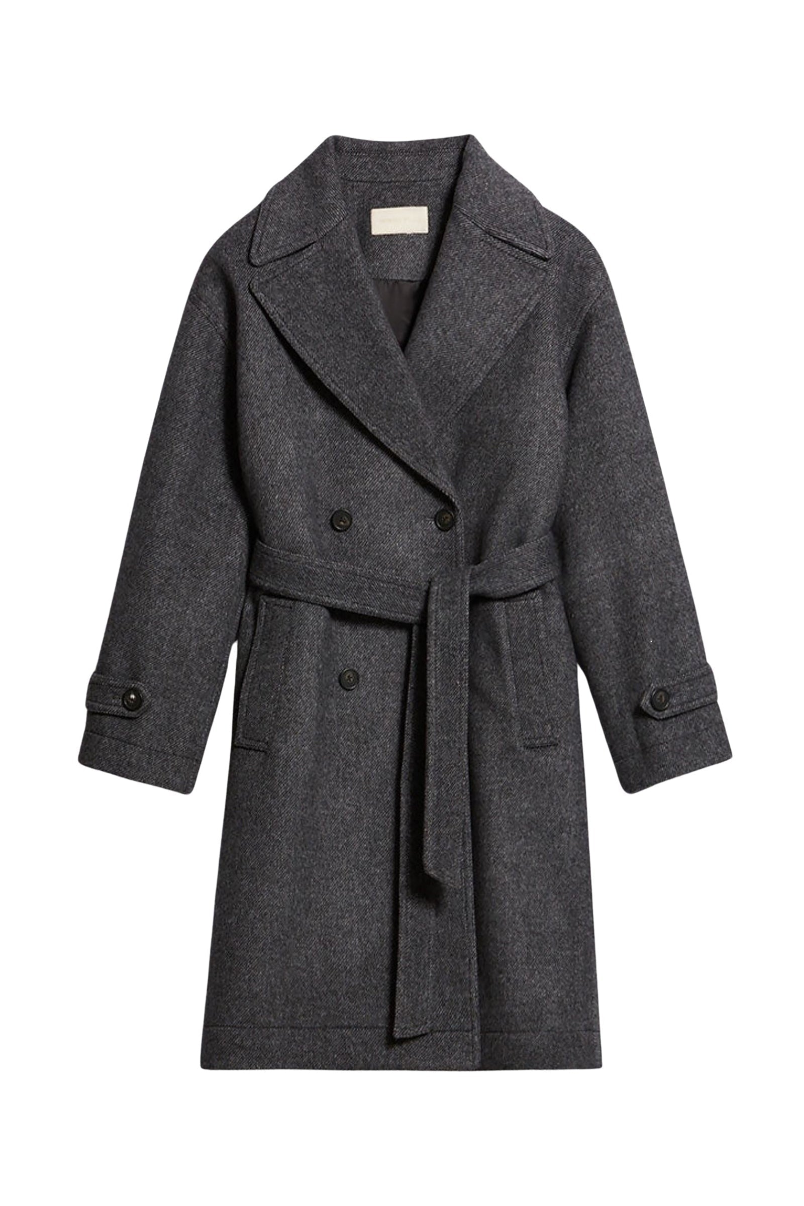 Manteau Cecil en laine - Anthracite