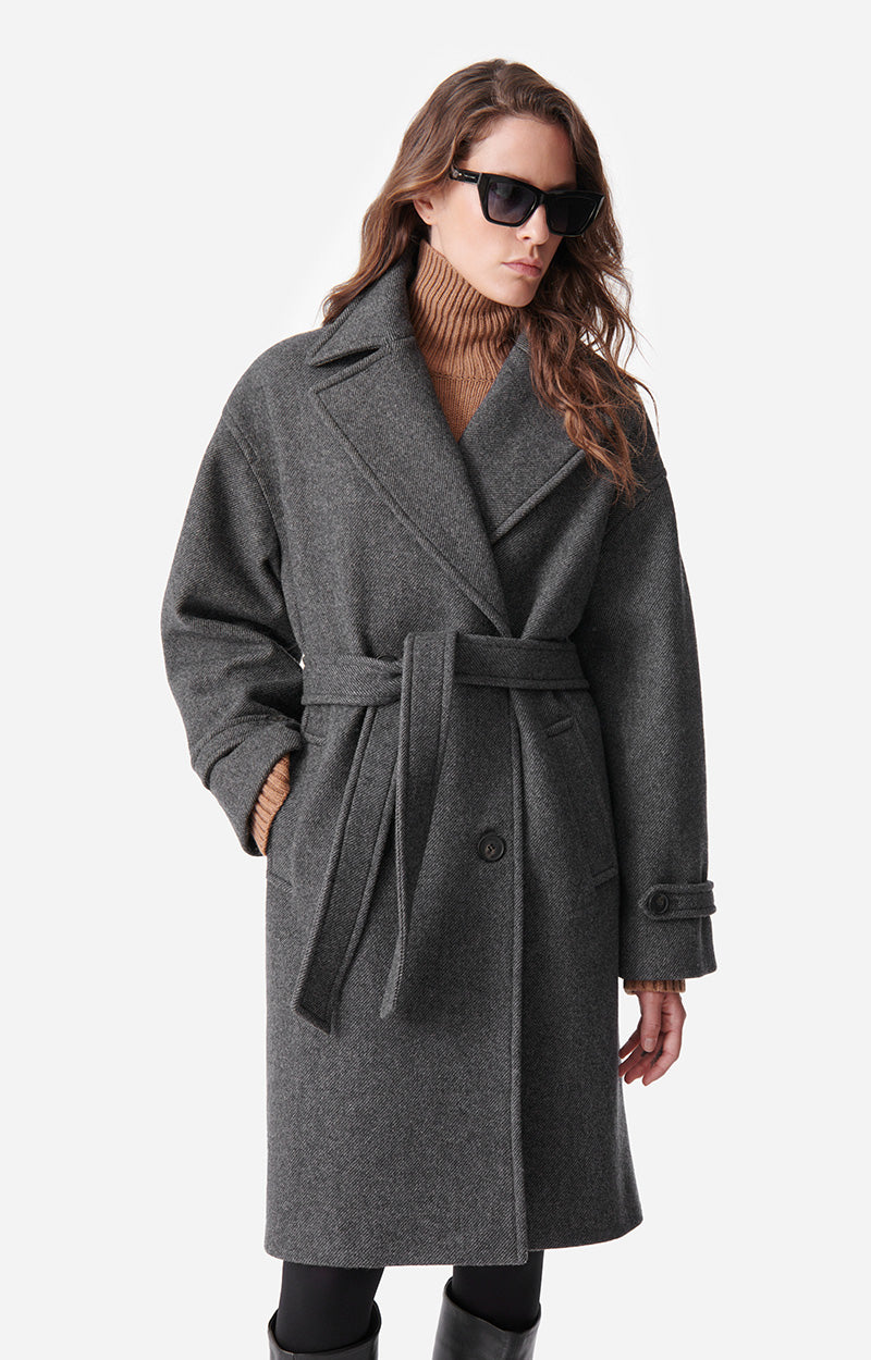 26 QTY NEW // ANTHRACITE / Manteau Cecil - ANTHRACITE