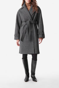 Manteau Cecil en laine - Anthracite