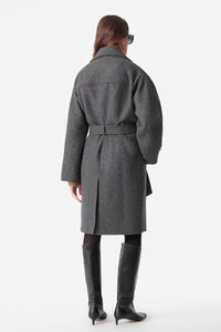 Manteau Cecil en laine - Anthracite