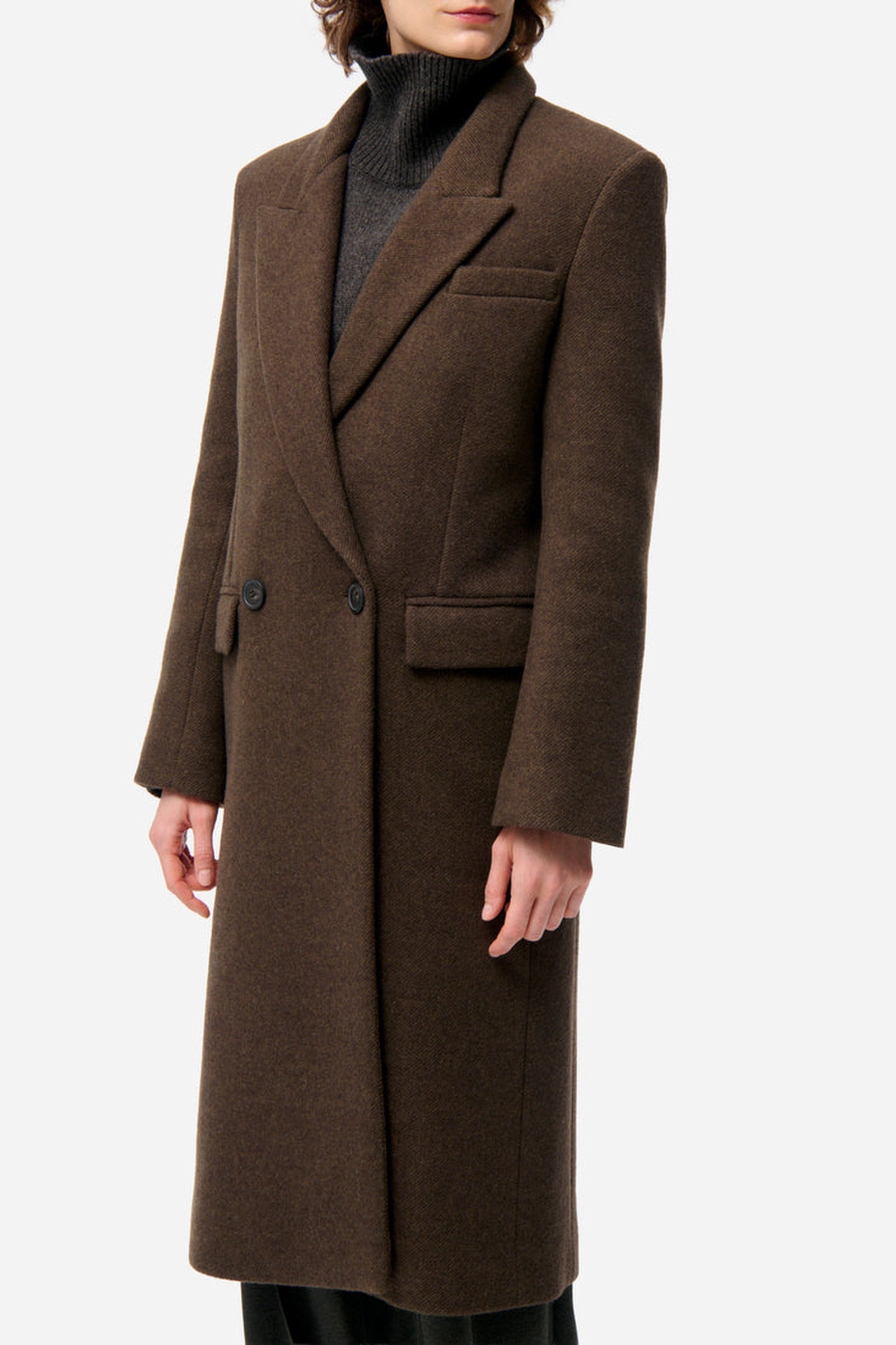 RECO : 250 // Manteau Faloua en laine - Kaki