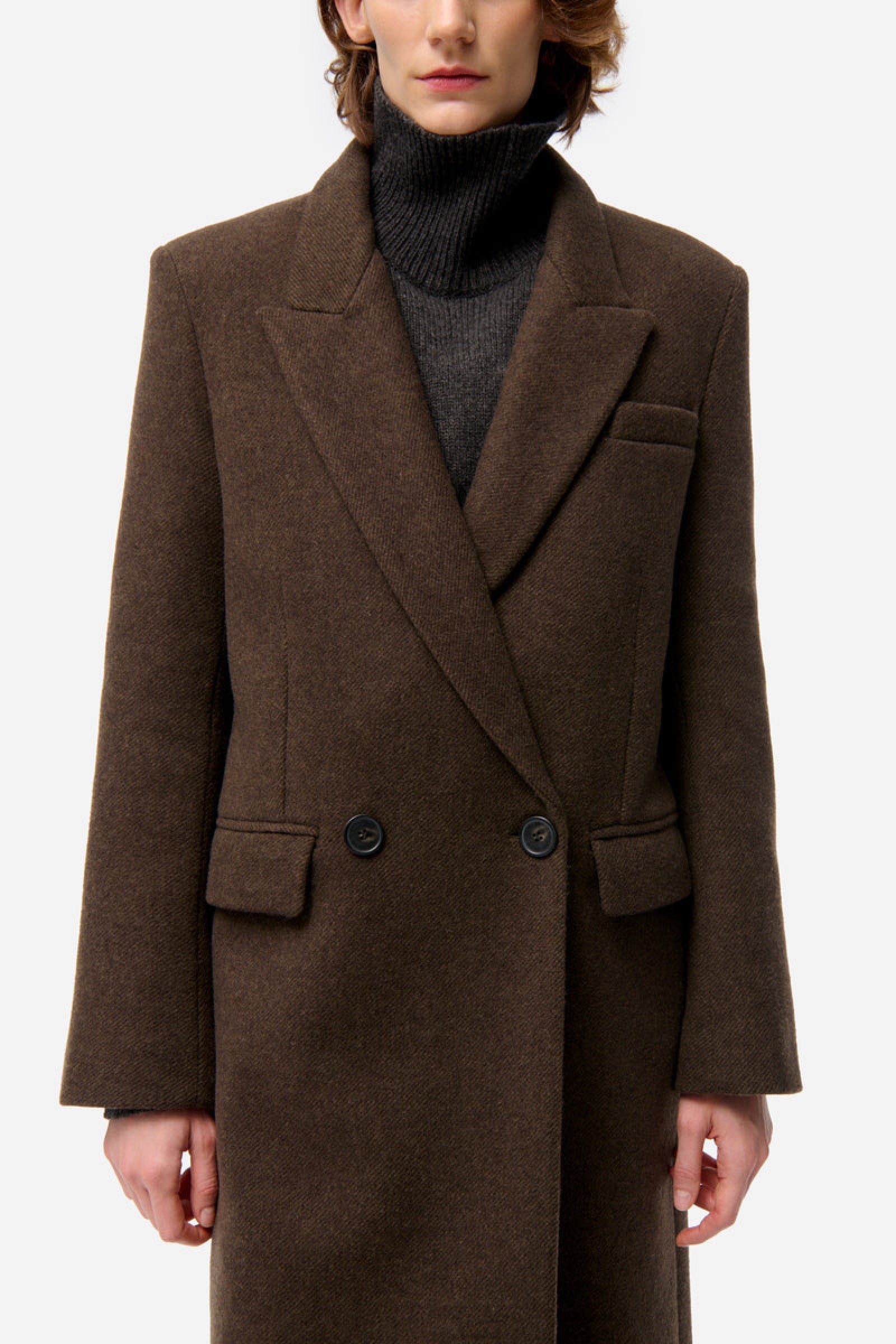Faloua wool coat - Khaki