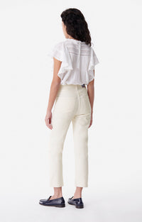 Pantalon cropped Og en denim - Naturel