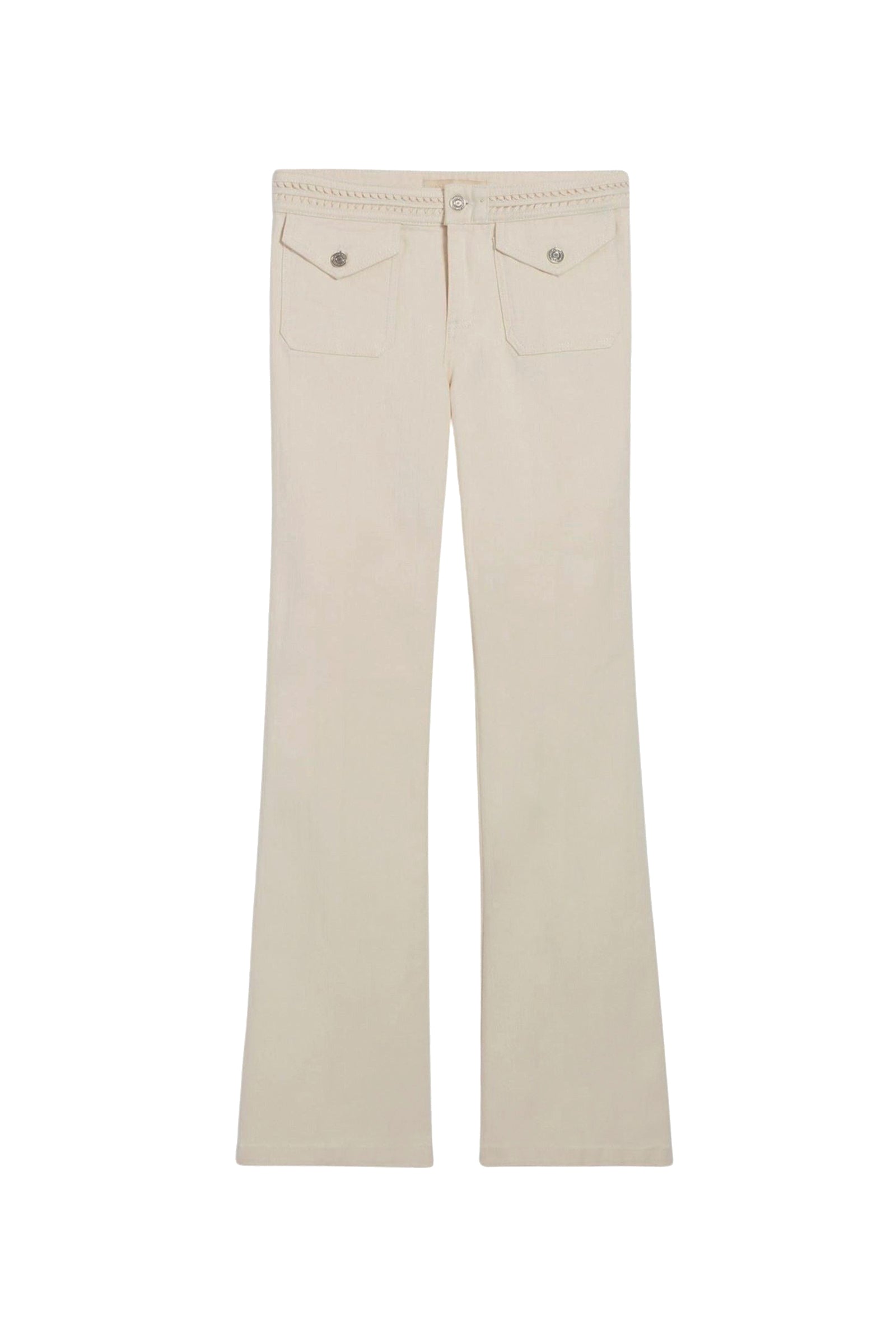 Pantalon bootcut Nano en denim - Naturel