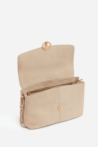 Petit sac Othilia en cuir - Greige