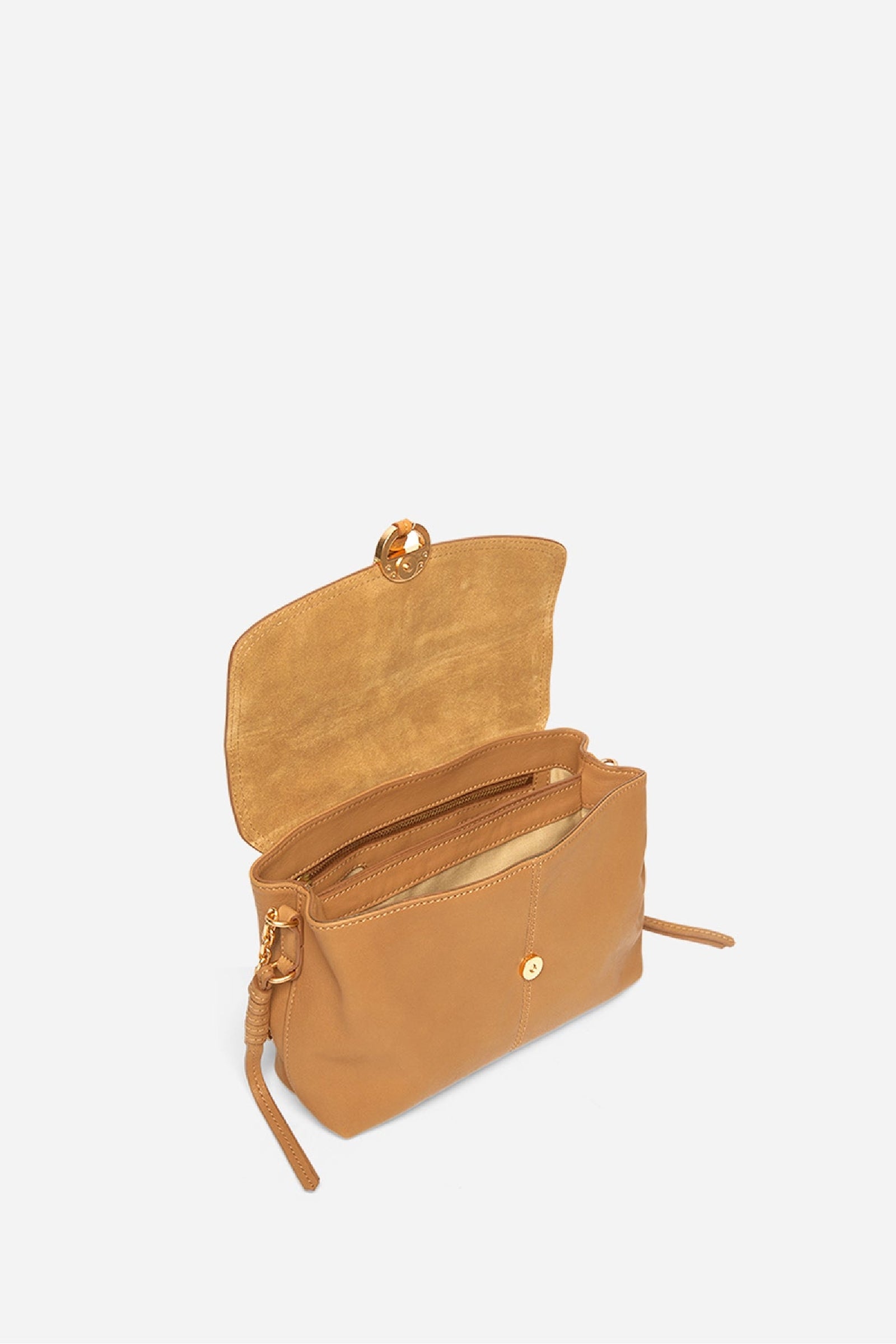 Petit sac Othilia en cuir - Camel