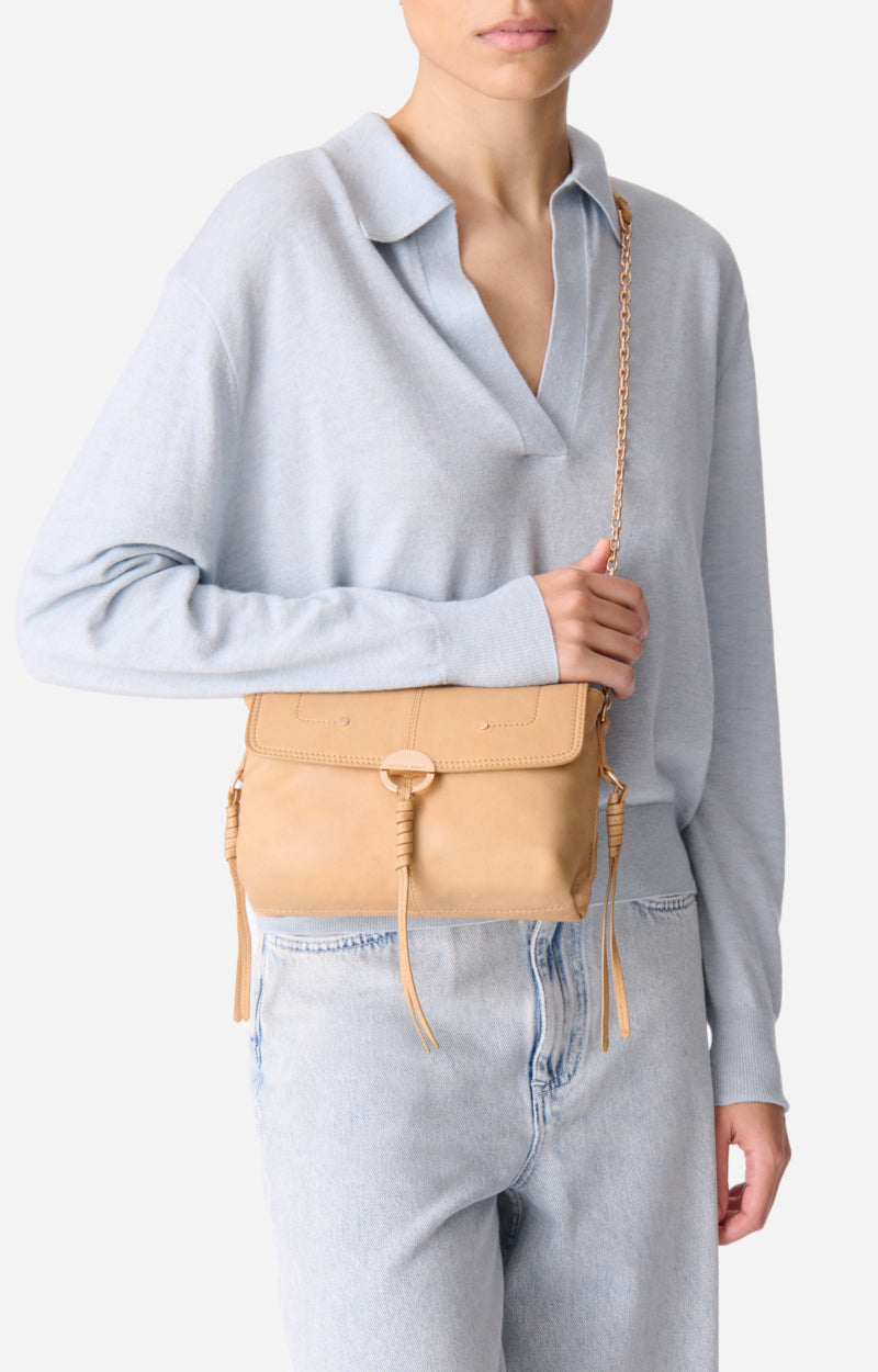 Petit sac Othilia en cuir - Ocre