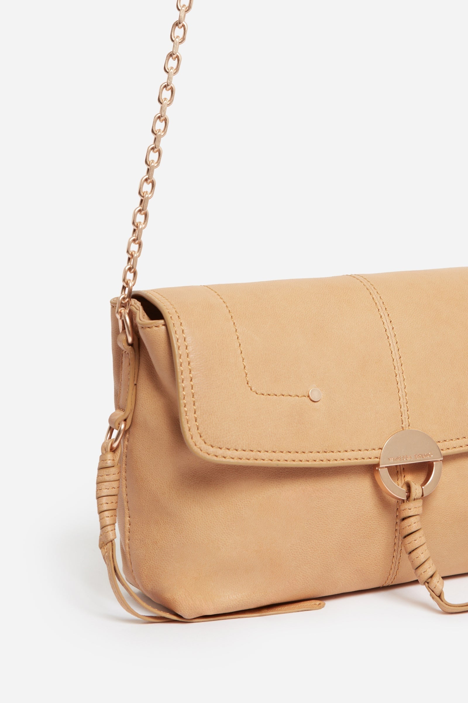Othilia small leather bag - Ochre