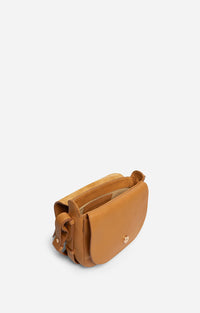 RECO : 195 // Sac à rabat en cuir - Camel