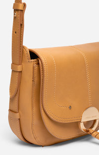 RECO : 195 // Sac à rabat en cuir - Camel