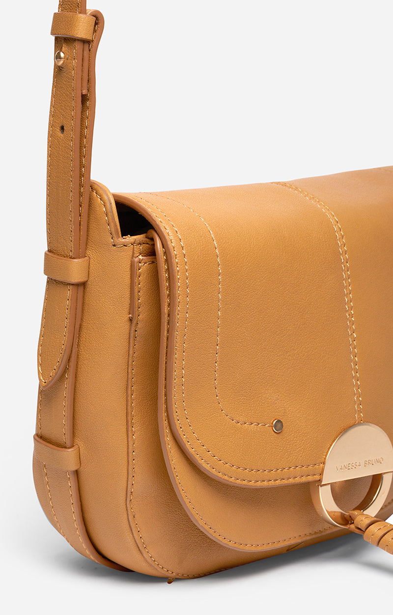 RECO : 195 // Sac à rabat en cuir - Camel