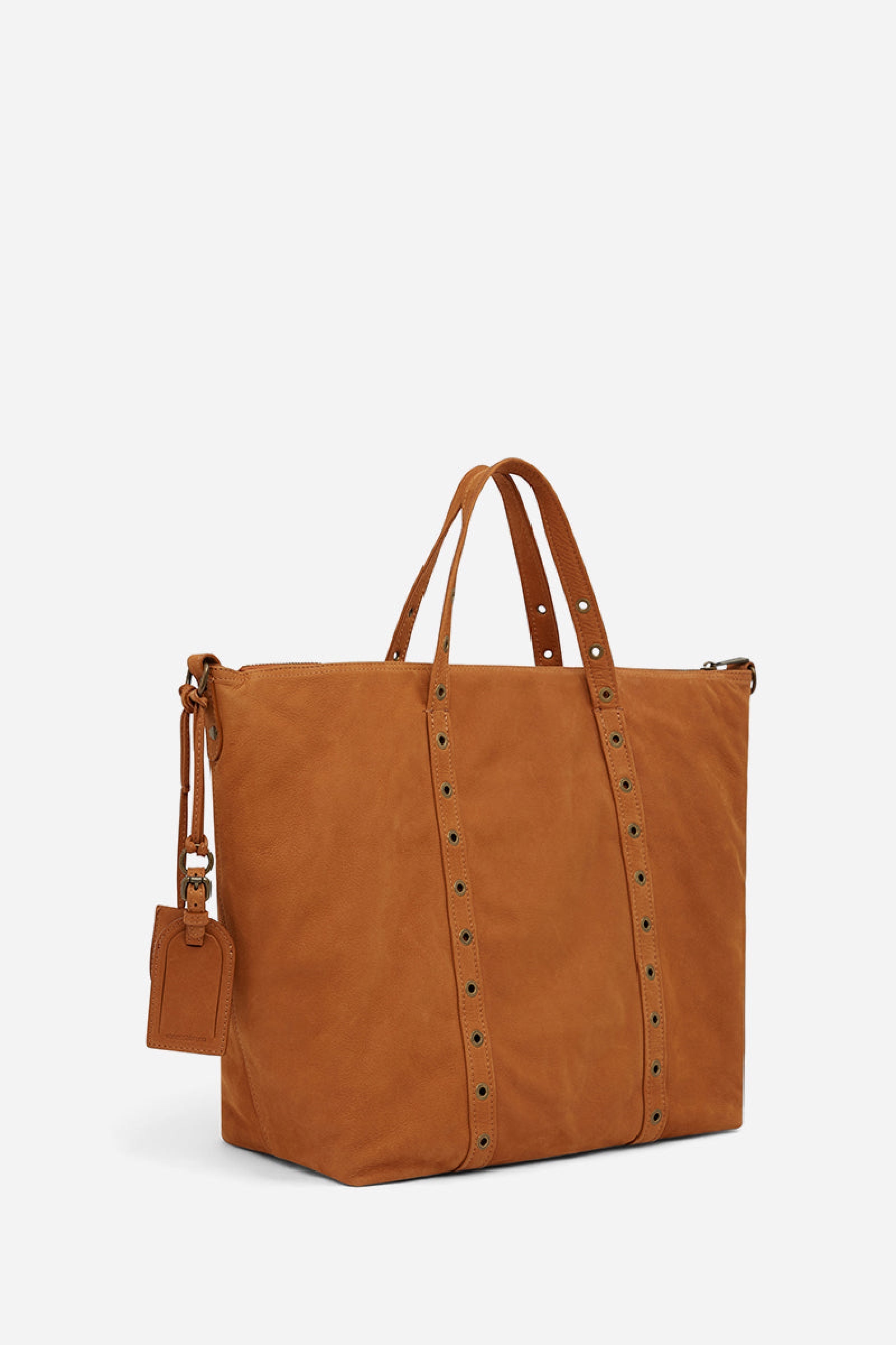 Large Zippy leather bag - Cognac