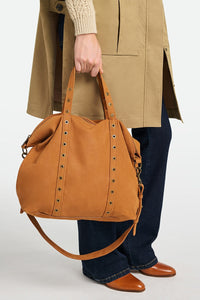 Large Zippy leather bag - Cognac